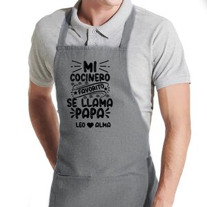 Idea regalo original día del padre delantal cocina personalizado